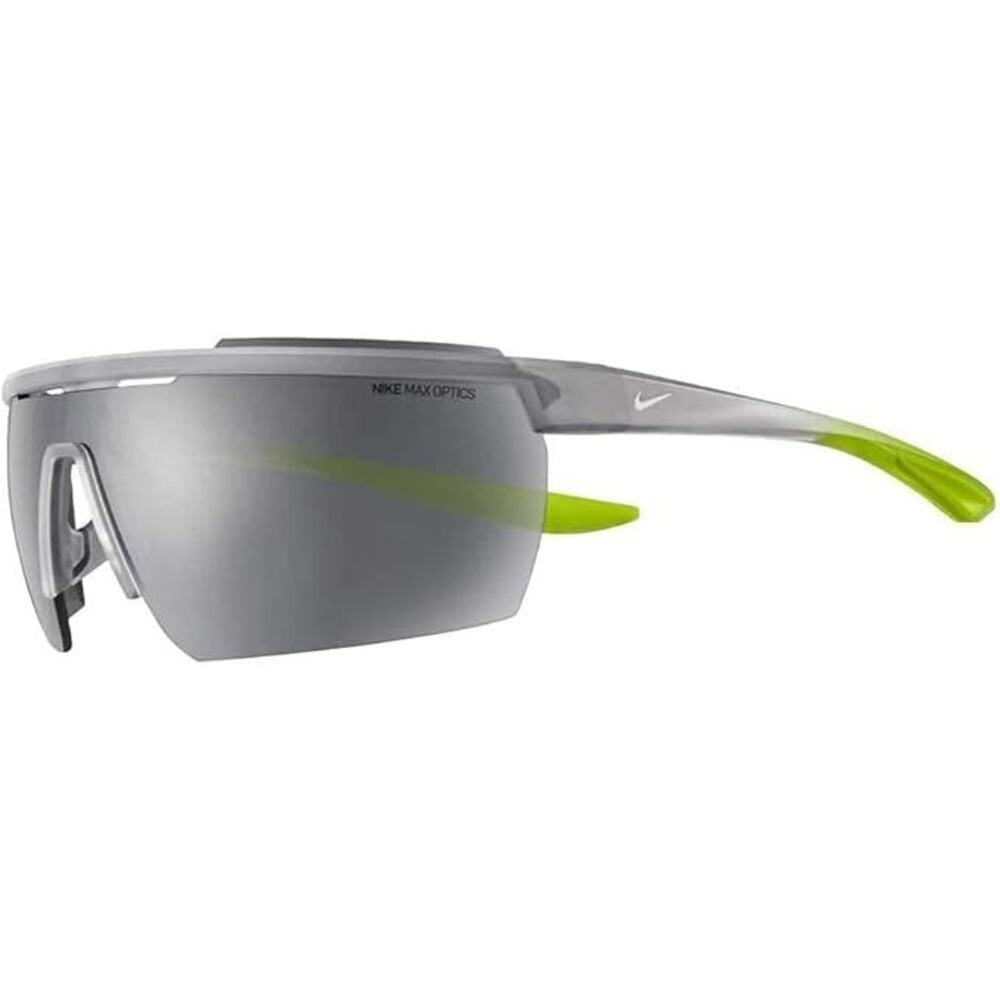 NIKE Windshield Wolf Gray Silver Flash 60mm Sunglasses Shades AUTHENTIC - CW4664